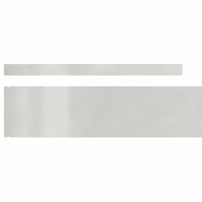 Rasenrand Silber 450 x 10 cm Edelstahl