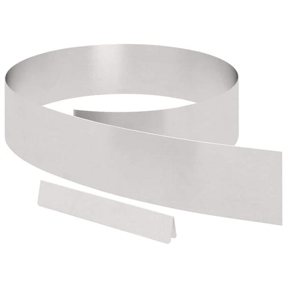 Rasenrand Silber 450 x 15 cm Edelstahl