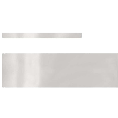 Rasenrand Silber 450 x 15 cm Edelstahl