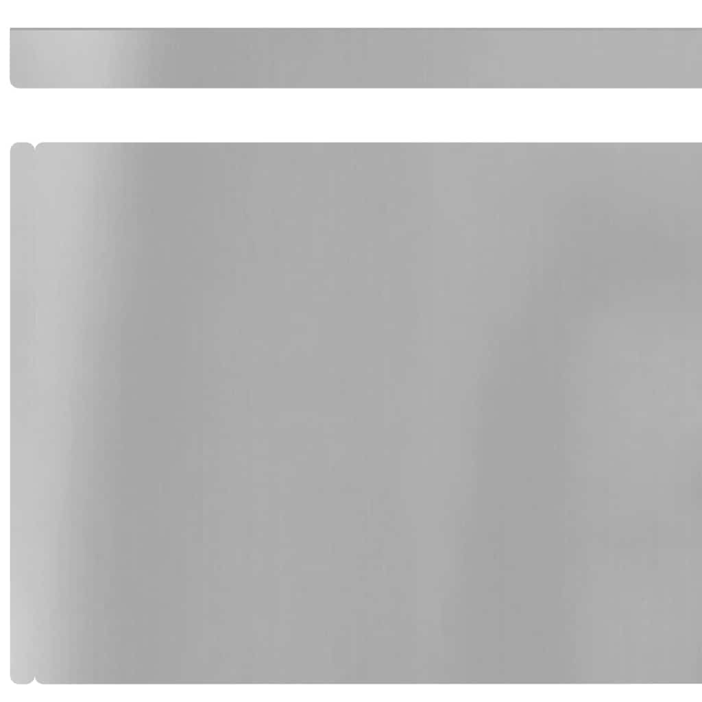 Rasenrand 4 pcs Silber 450 x 20 cm Verzinkter Stahl