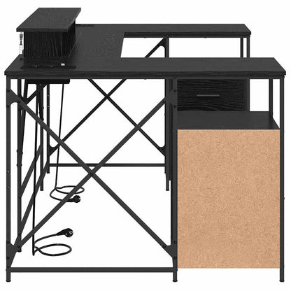 Schreibtisch Schwarze Eiche 182 x 101 x 87,5 cm Holzwerkstoff