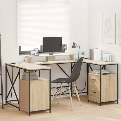 Schreibtisch Sonoma Eiche 182 x 101 x 87,5 cm Holzwerkstoff