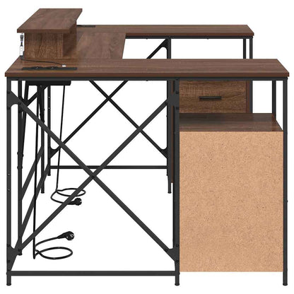 Schreibtisch Braune Eiche 182 x 101 x 87,5 cm Holzwerkstoff