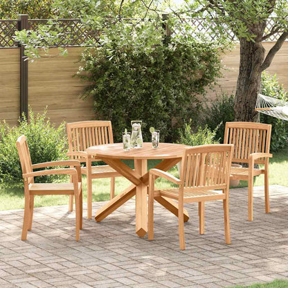 Garten Essgruppe 3 pcs Braun Massivholz Akazie