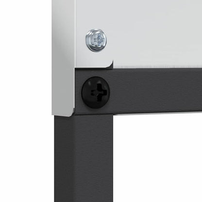 Garten Sichtschutz-Leinwand Silber 32 x 140 cm Verzinkter Stahl