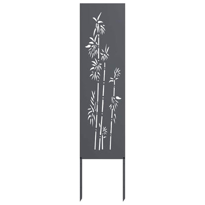Garten Sichtschutz-Leinwand Floral Anthrazit 32 x 140 cm