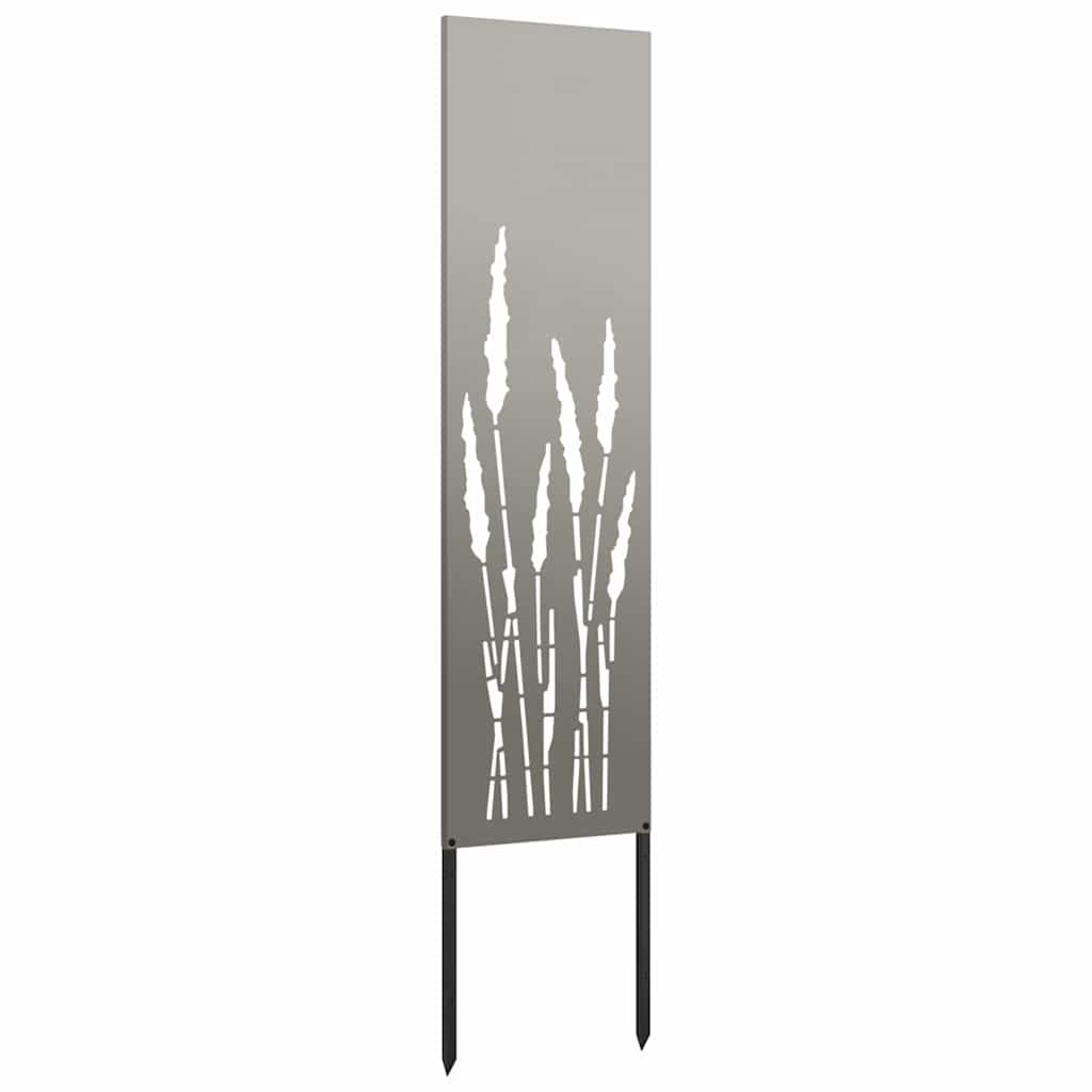 Garten Sichtschutz-Leinwand Rostig 32 x 140 cm Wetterfeststahl