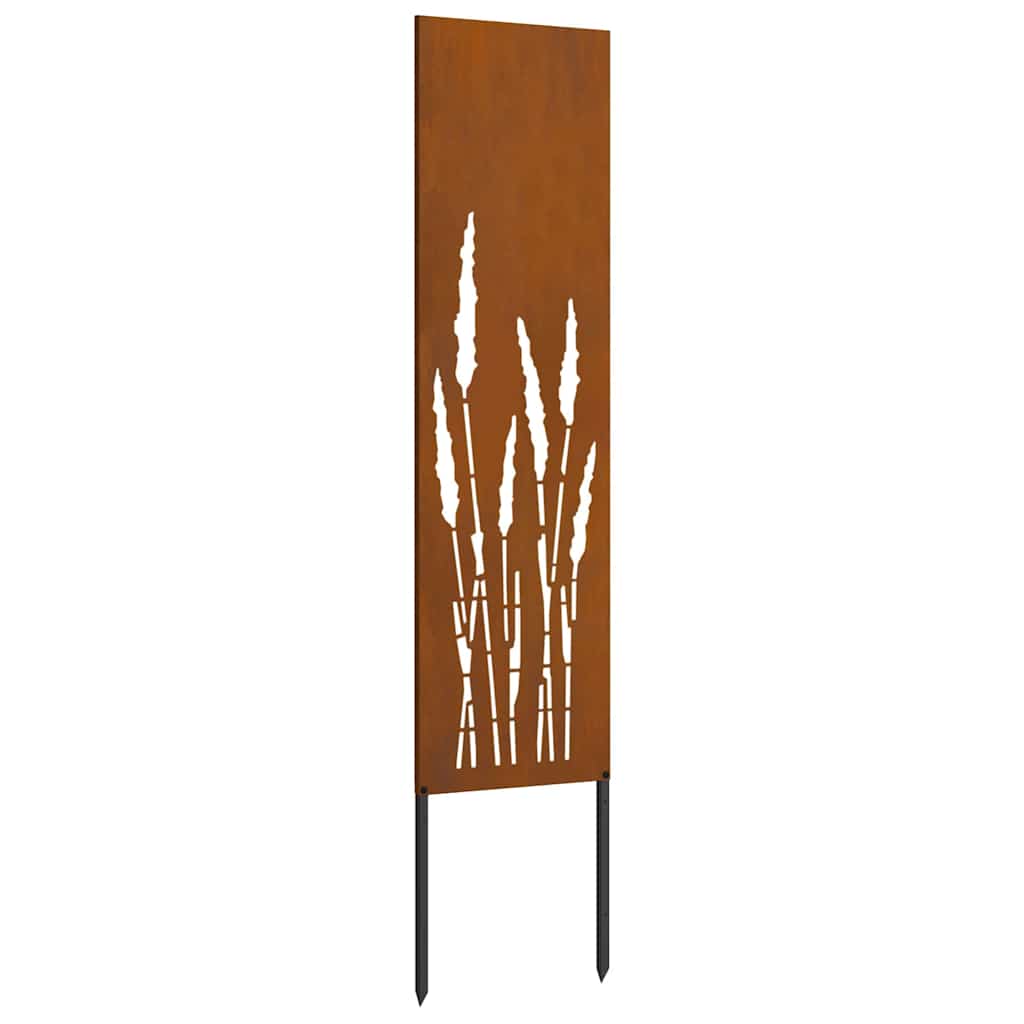 Garten Sichtschutz-Leinwand Rostig 32 x 140 cm Wetterfeststahl