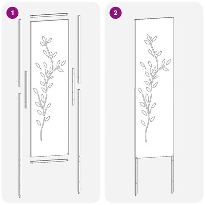 Garten dekoratives Panel Sonstiges Schwarz 32 x 140 cm