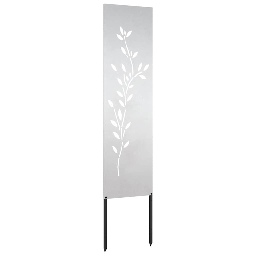 Garten dekoratives Panel Sonstiges Silber 32 x 140 cm Edelstahl