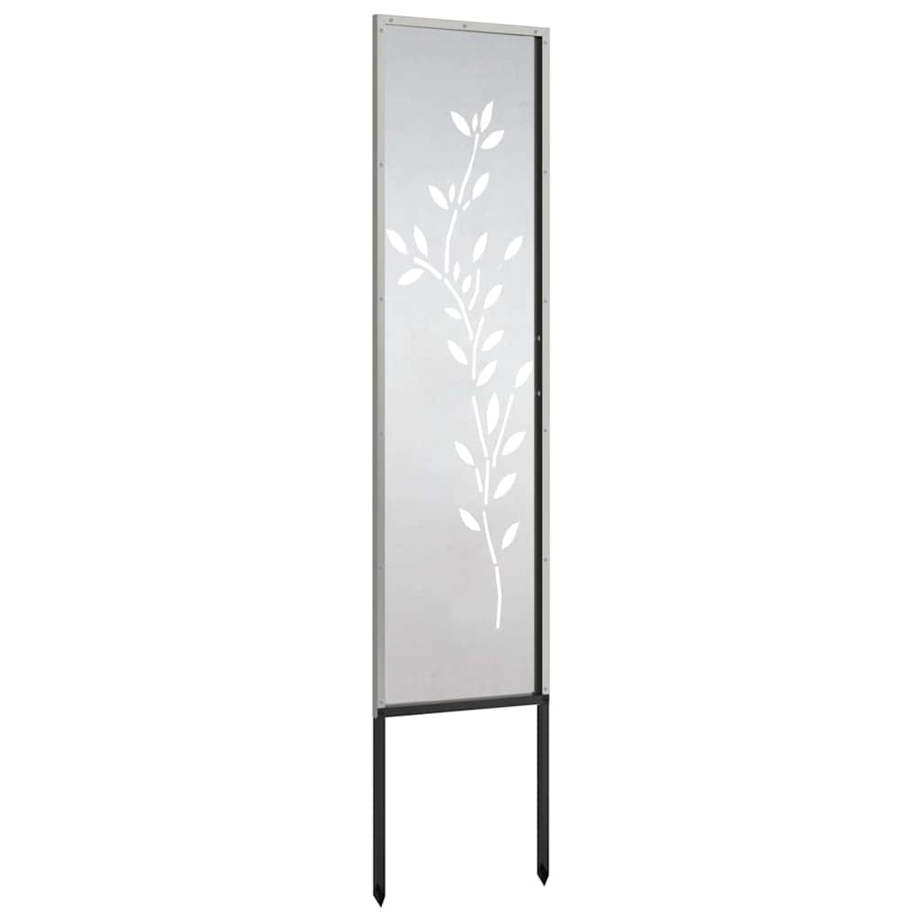 Garten dekoratives Panel Sonstiges Silber 32 x 140 cm Edelstahl