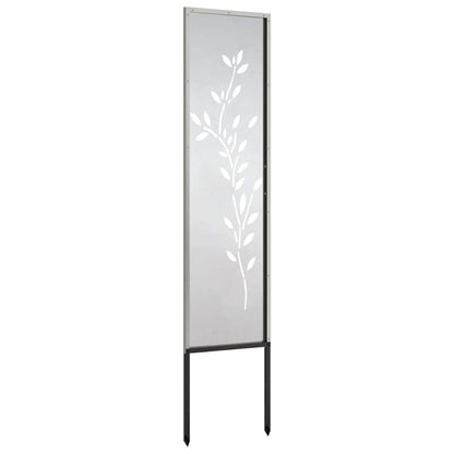 Garten dekoratives Panel Sonstiges Silber 32 x 140 cm Edelstahl