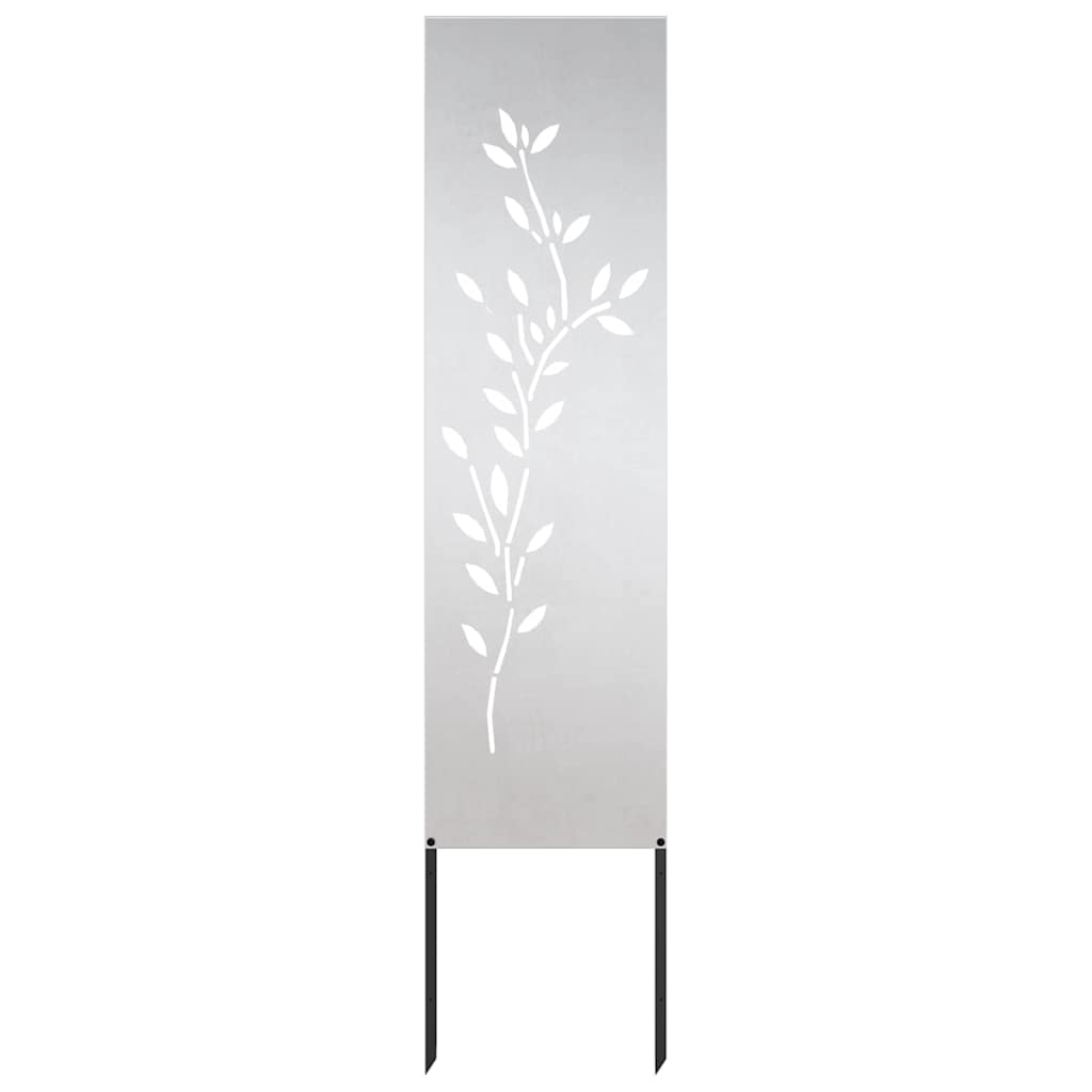 Garten dekoratives Panel Sonstiges Silber 32 x 140 cm Edelstahl