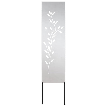 Garten dekoratives Panel Sonstiges Silber 32 x 140 cm Edelstahl