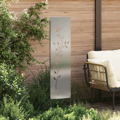 Garten dekoratives Panel Silber 32 x 140 cm Verzinkter Stahl