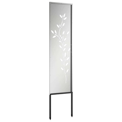 Garten dekoratives Panel Silber 32 x 140 cm Verzinkter Stahl
