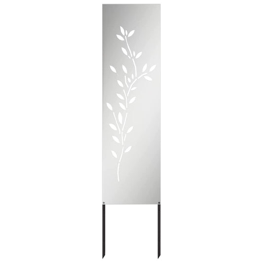 Garten dekoratives Panel Silber 32 x 140 cm Verzinkter Stahl