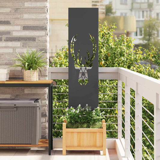 Garten dekoratives Panel Tiermuster Schwarz 32 x 140 cm