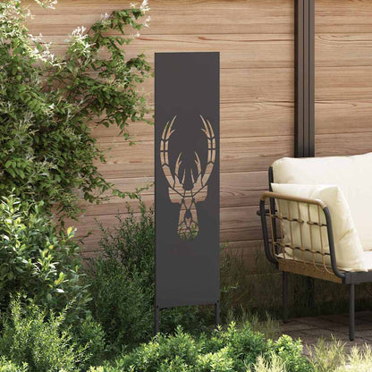 Garten dekoratives Panel Tiermuster Schwarz 32 x 140 cm