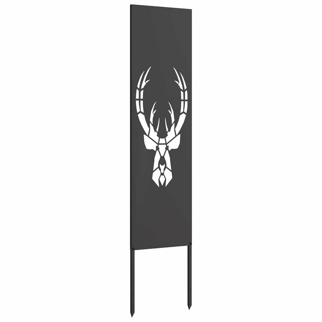 Garten dekoratives Panel Tiermuster Schwarz 32 x 140 cm