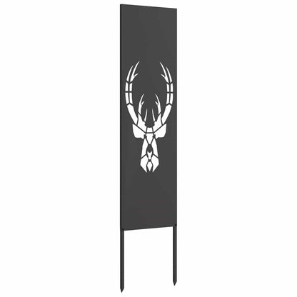 Garten dekoratives Panel Tiermuster Schwarz 32 x 140 cm