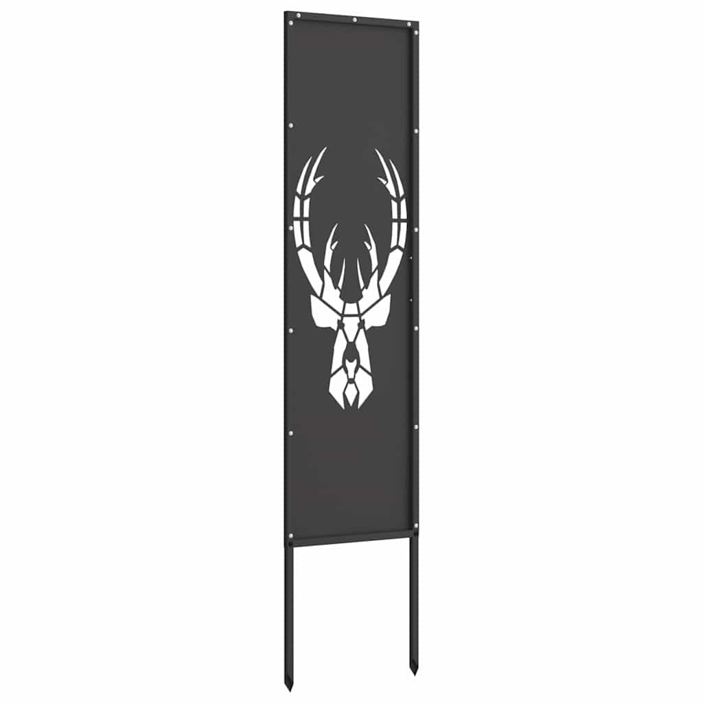 Garten dekoratives Panel Tiermuster Schwarz 32 x 140 cm