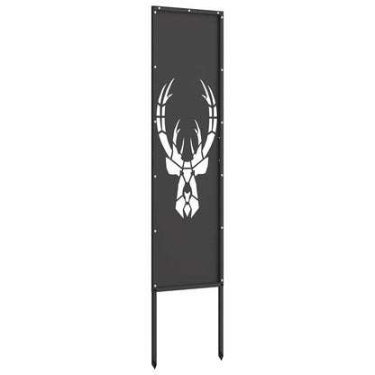 Garten dekoratives Panel Tiermuster Schwarz 32 x 140 cm