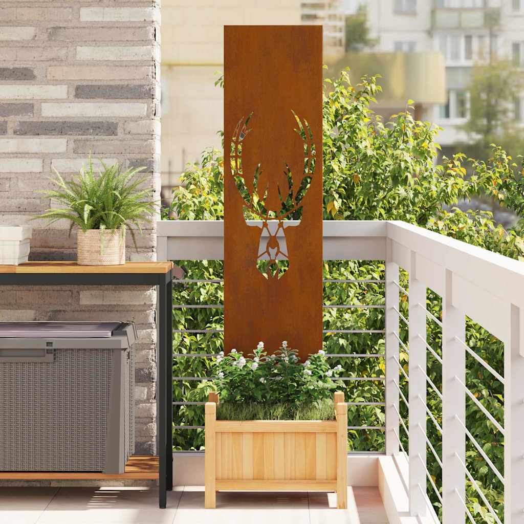 Garten dekoratives Panel Tiermuster Rostig 32 x 140 cm