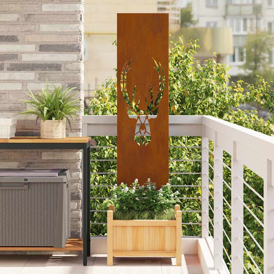 Garten dekoratives Panel Tiermuster Rostig 32 x 140 cm