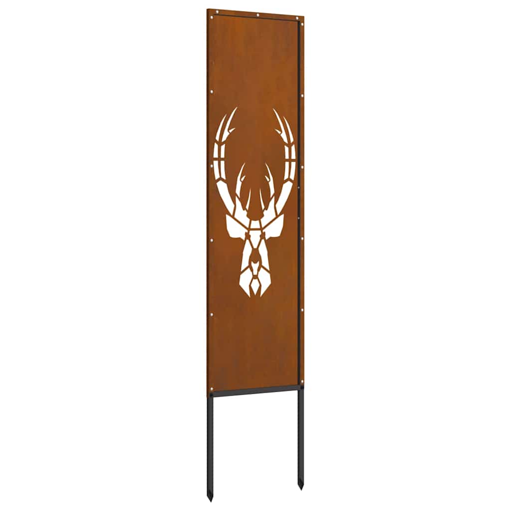 Garten dekoratives Panel Tiermuster Rostig 32 x 140 cm