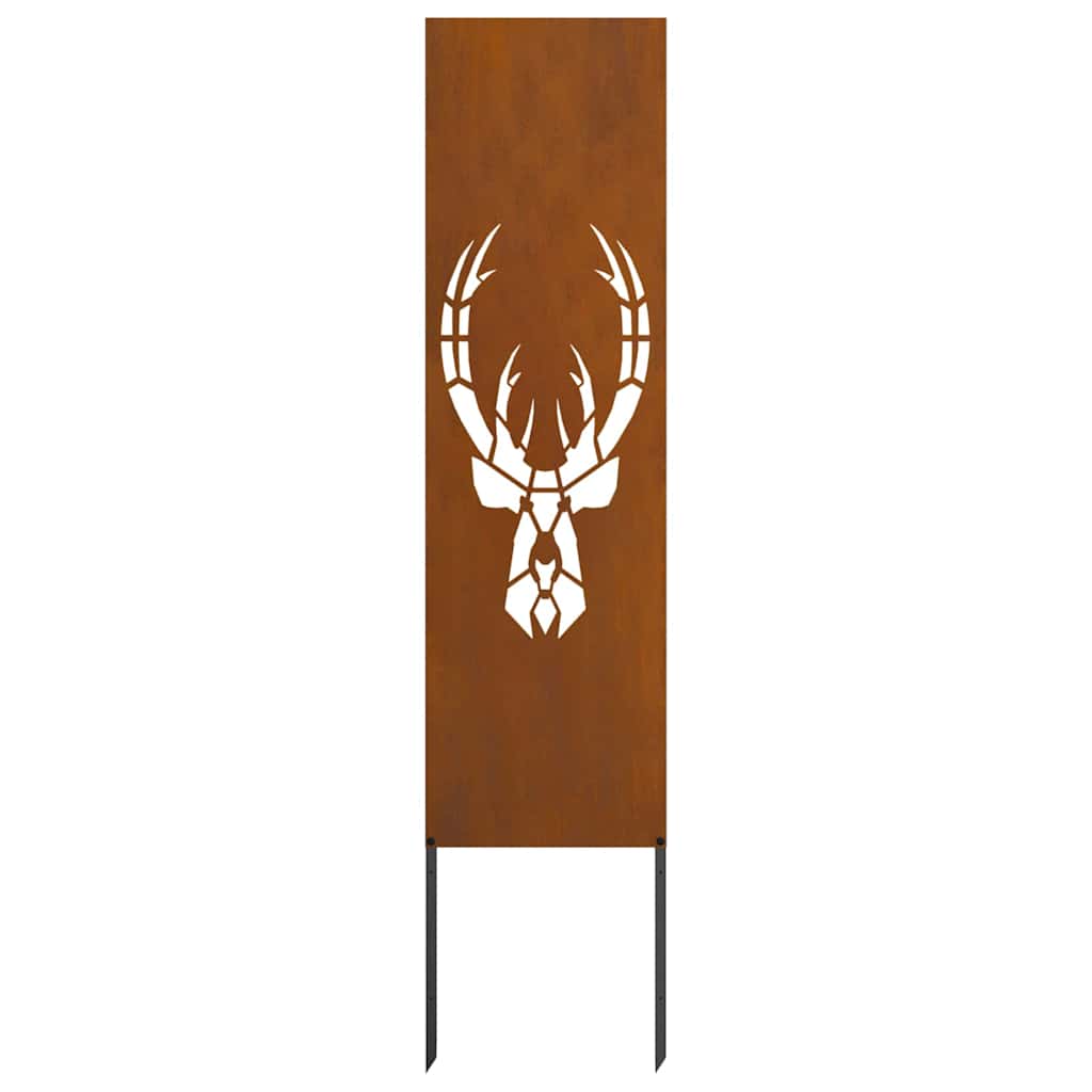Garten dekoratives Panel Tiermuster Rostig 32 x 140 cm