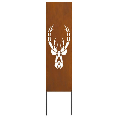 Garten dekoratives Panel Tiermuster Rostig 32 x 140 cm