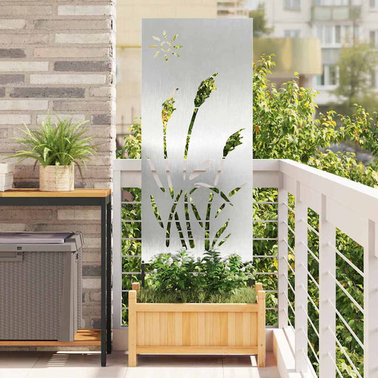 Garten dekoratives Panel Sonstiges Silber 50 x 140 cm Edelstahl