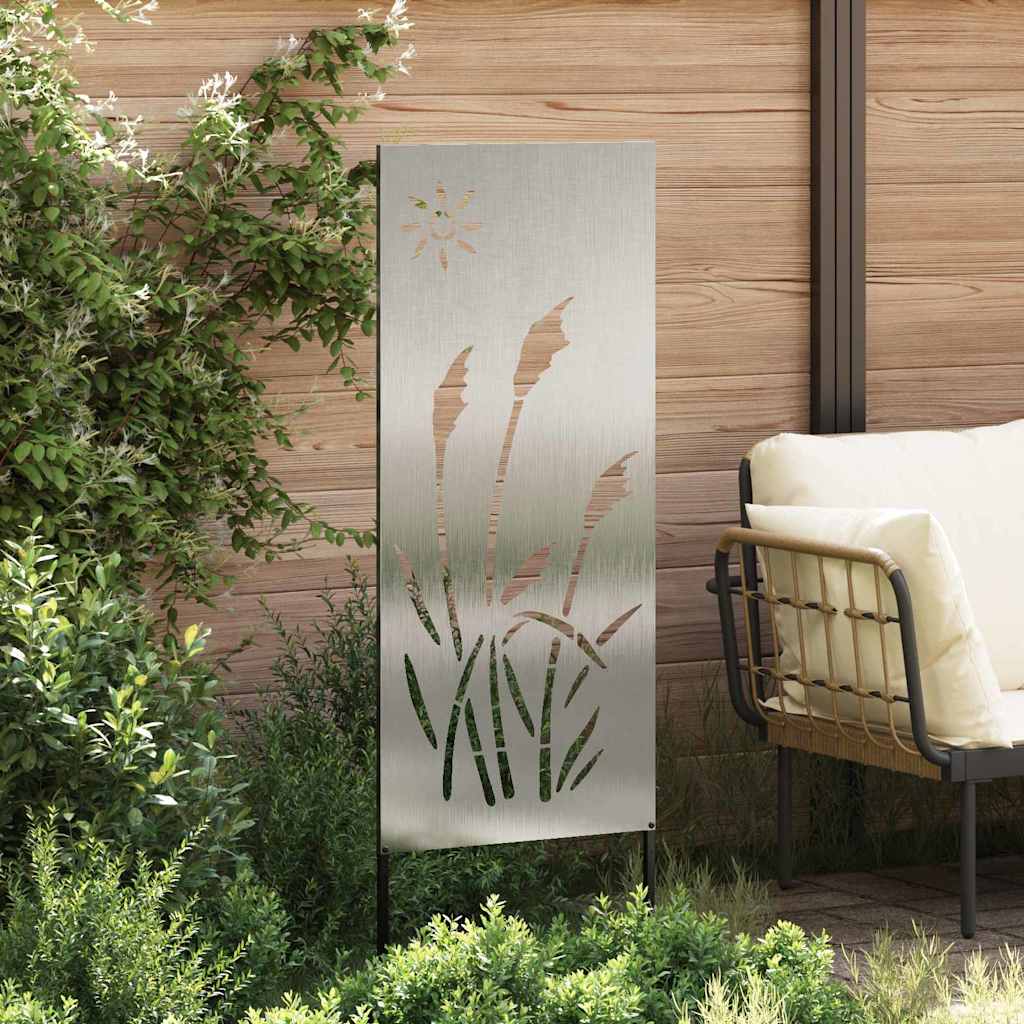 Garten dekoratives Panel Sonstiges Silber 50 x 140 cm Edelstahl