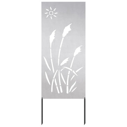Garten dekoratives Panel Sonstiges Silber 50 x 140 cm Edelstahl