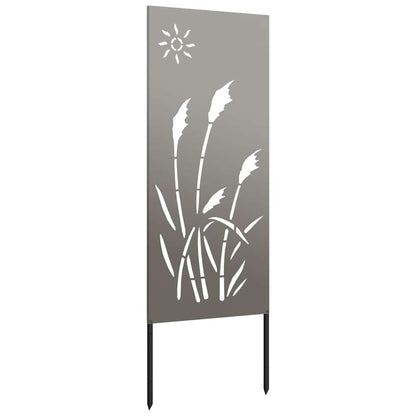 Garten Sichtschutz-Leinwand Rostig 50 x 140 cm Wetterfeststahl