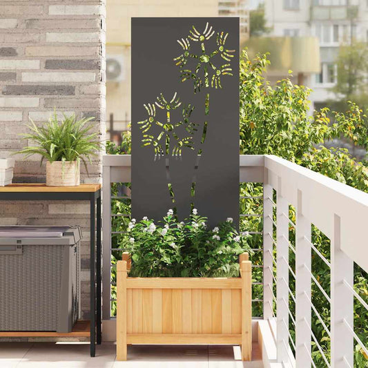 Garten dekoratives Panel Sonstiges Schwarz 50 x 140 cm