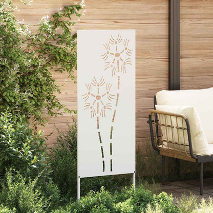 Garten Sichtschutz-Leinwand Weiß 50 x 140 cm