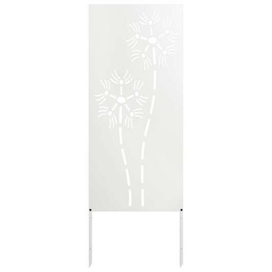 Garten Sichtschutz-Leinwand Weiß 50 x 140 cm