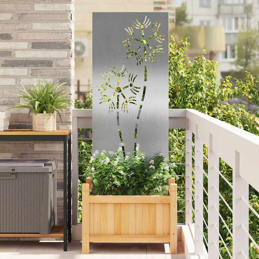 Garten dekoratives Panel Sonstiges Silber 50 x 140 cm Edelstahl