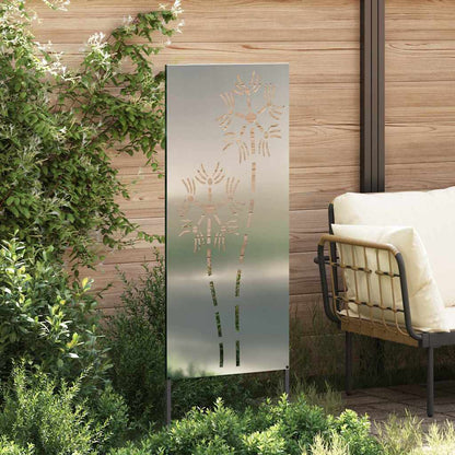 Garten dekoratives Panel Silber 50 x 140 cm Verzinkter Stahl