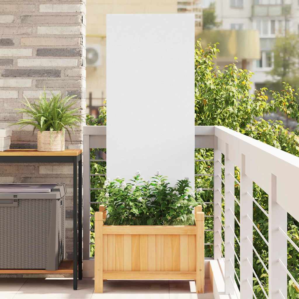 Garten dekoratives Panel Weiß 50 x 140 cm Kaltgewalzter Stahl