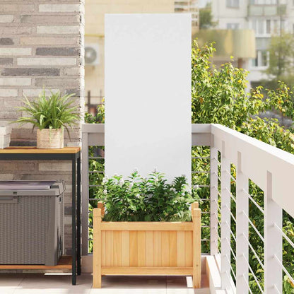 Garten dekoratives Panel Weiß 50 x 140 cm Kaltgewalzter Stahl