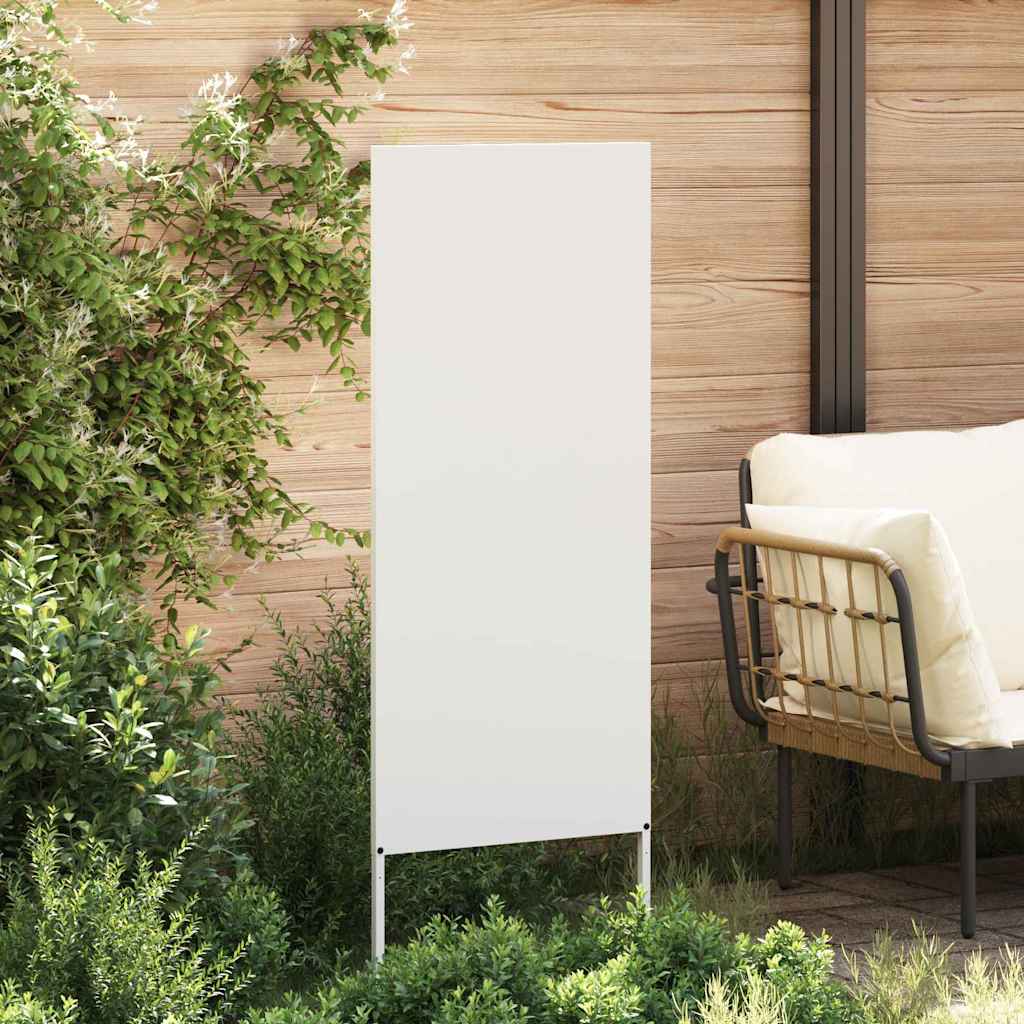 Garten dekoratives Panel Weiß 50 x 140 cm Kaltgewalzter Stahl