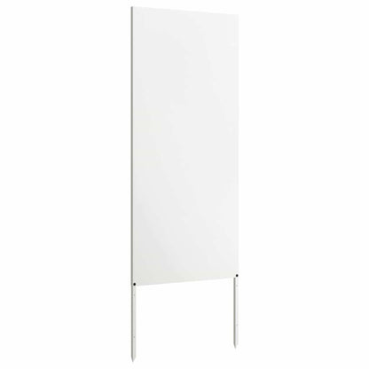 Garten dekoratives Panel Weiß 50 x 140 cm Kaltgewalzter Stahl
