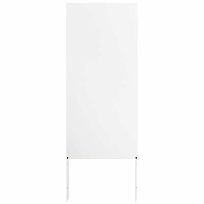 Garten dekoratives Panel Weiß 50 x 140 cm Kaltgewalzter Stahl