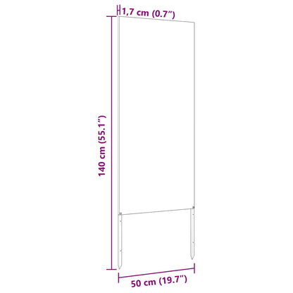 Garten dekoratives Panel Sonstiges Anthrazit 50 x 140 cm