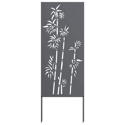 Garten Sichtschutz-Leinwand Floral Anthrazit 50 x 140 cm