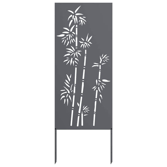 Garten Sichtschutz-Leinwand Floral Anthrazit 50 x 140 cm