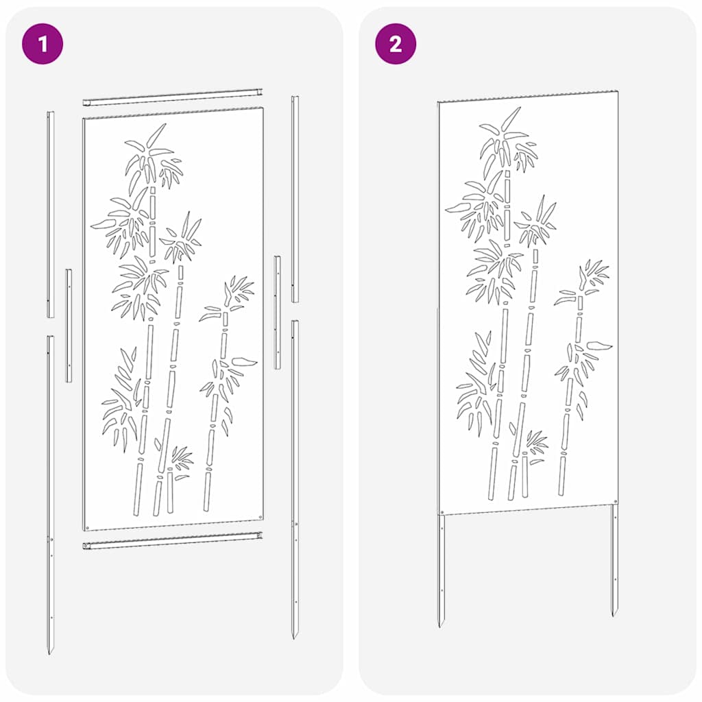Garten dekoratives Panel Rostig 50 x 140 cm